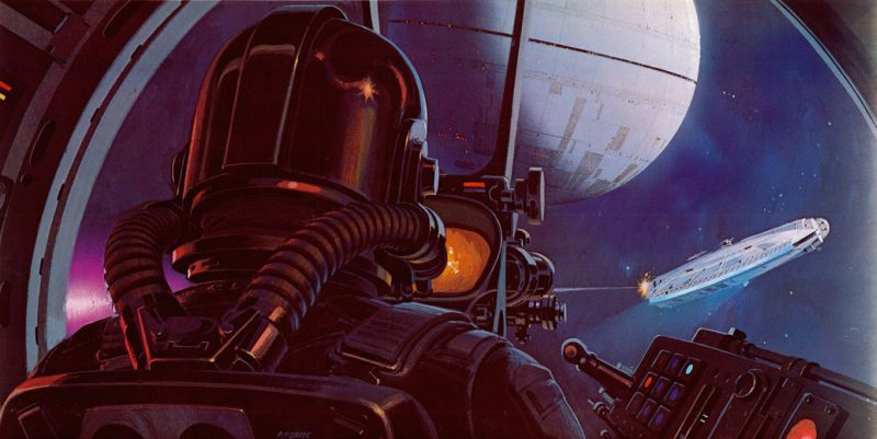 Illustration for article titled Stormtroopers Have Lightsabers And C-3PO Has Breasts In Ralph McQuarrie's Star Wars Art